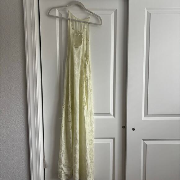 Out From Under Robyn Eyelet Maxi Slip Dress XS Yellow Ethereal Embroidered - Picture 10 of 13